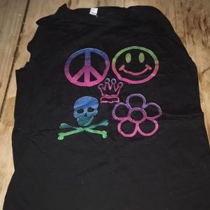 Girls sleeveless tee shirt
